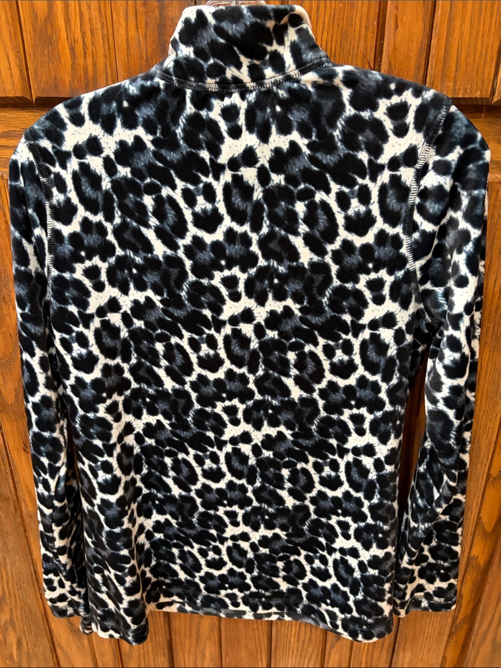 SNO SKINS Black & White fleece 1/4 zip pullover size small - Picture 2 of 5